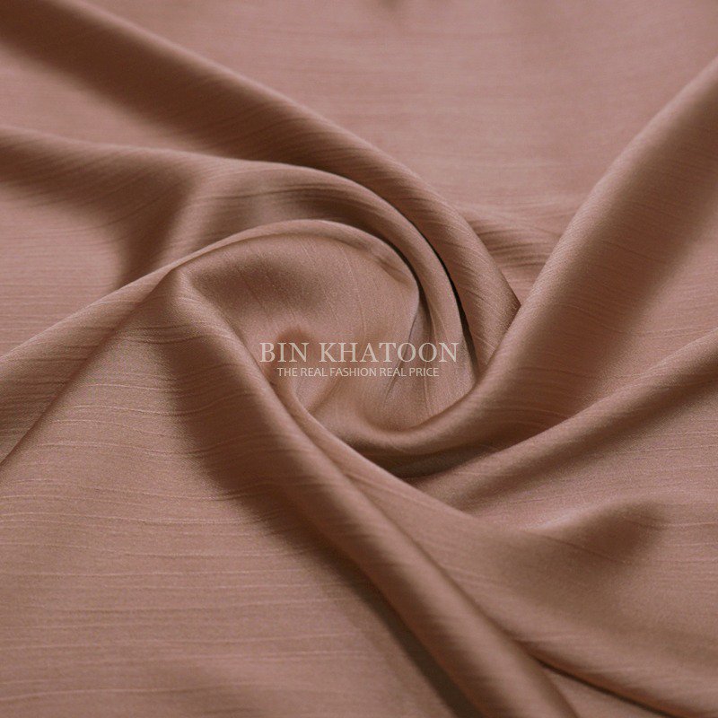 Crinkle Silk Hijab Peach