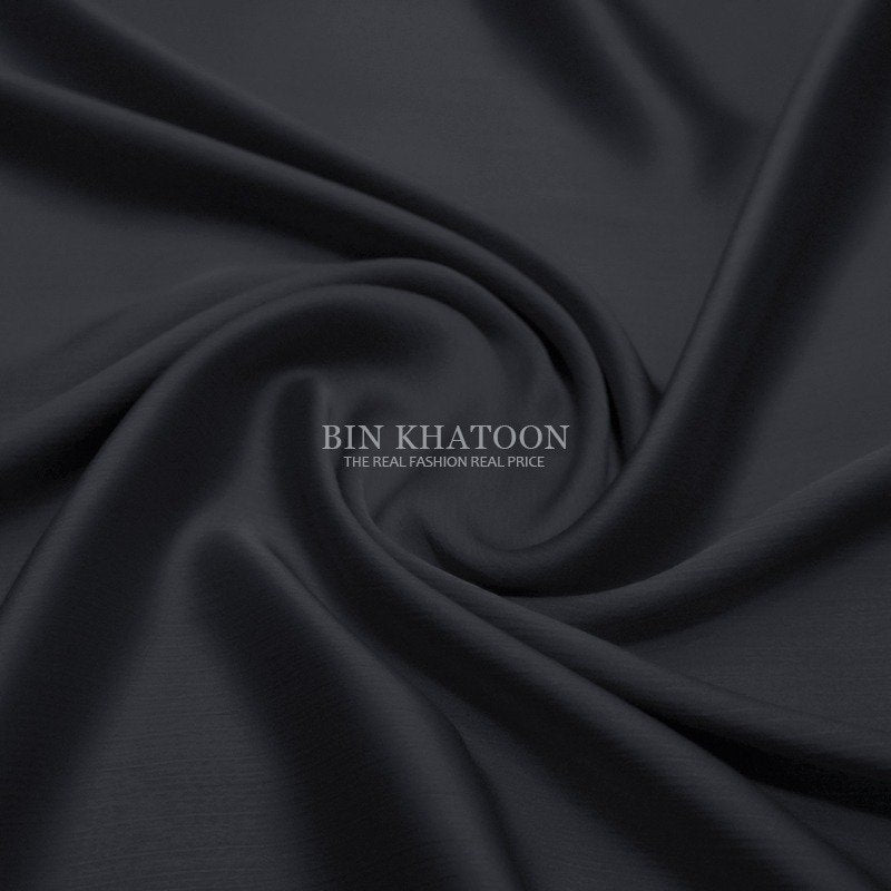 Crinkle Silk Hijab Dark Gray