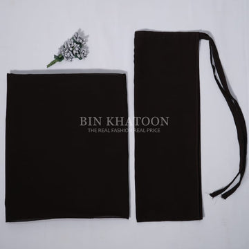 Georgette Hijab and Niqab set Black