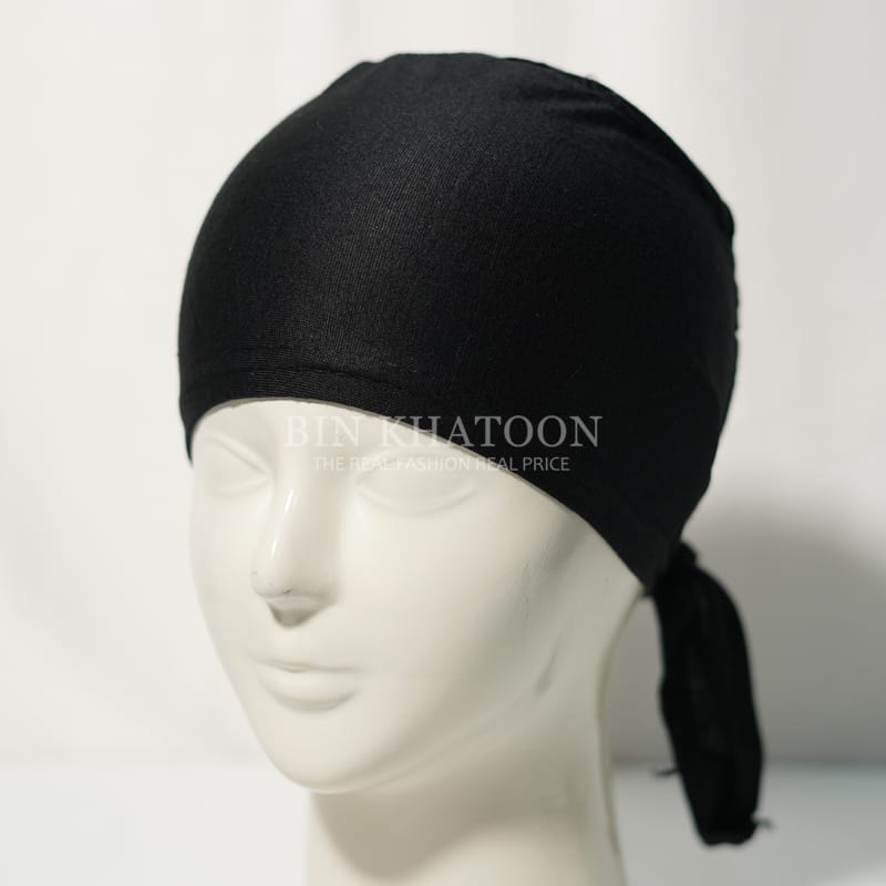 Tie-Back Cap Black