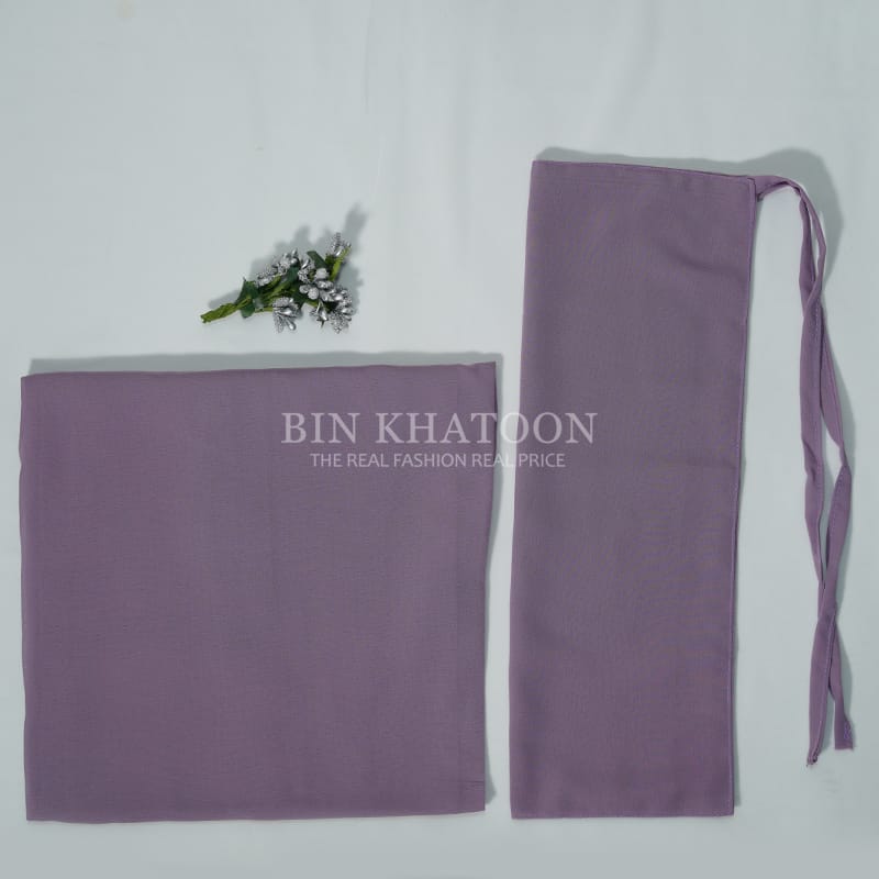 Georgette Hijab and Niqab set Lavender