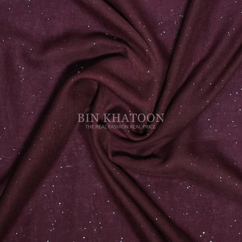 Glitter Lawn Maroon Hijab