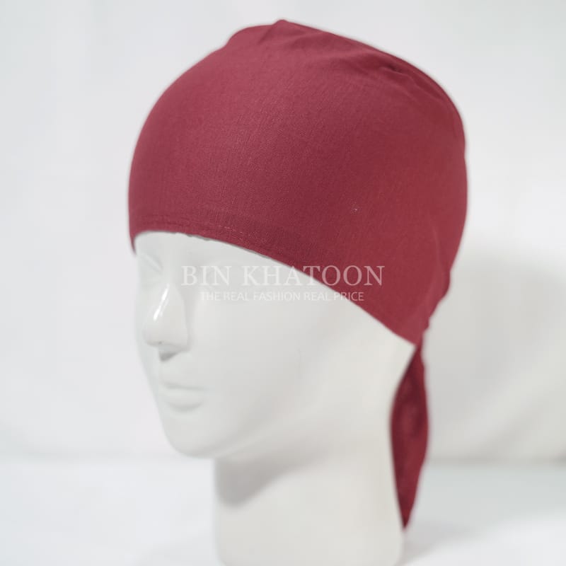 Tie-Back Cap Maroon