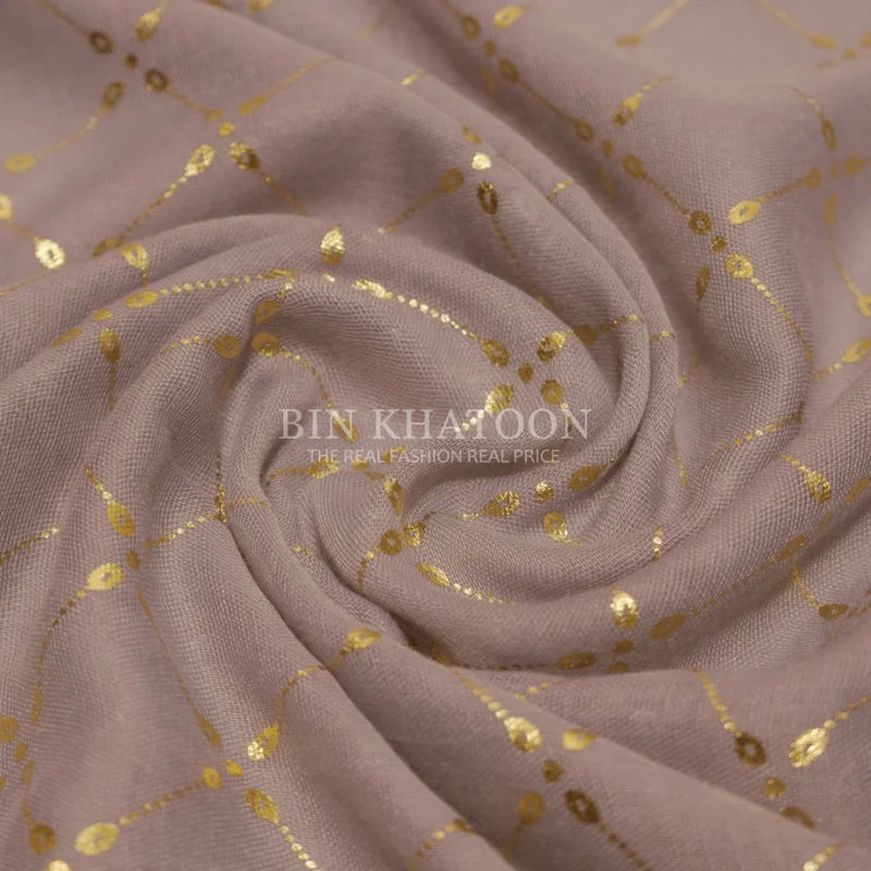 Golden Chack Lawn Mauva Hijab