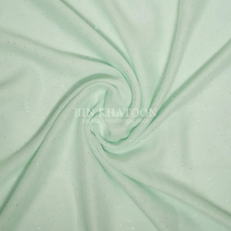Glitter Lawn Mint Green Hijab
