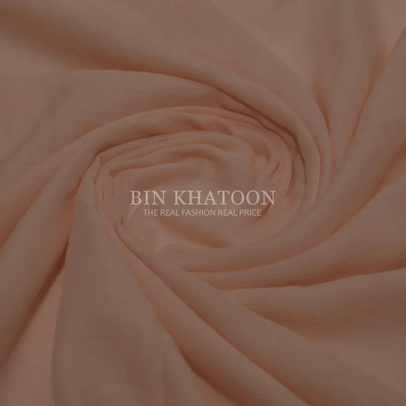 Crumpled Lawn Hijab Light Peach