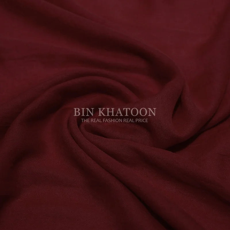 Crumpled Lawn Hijab Red