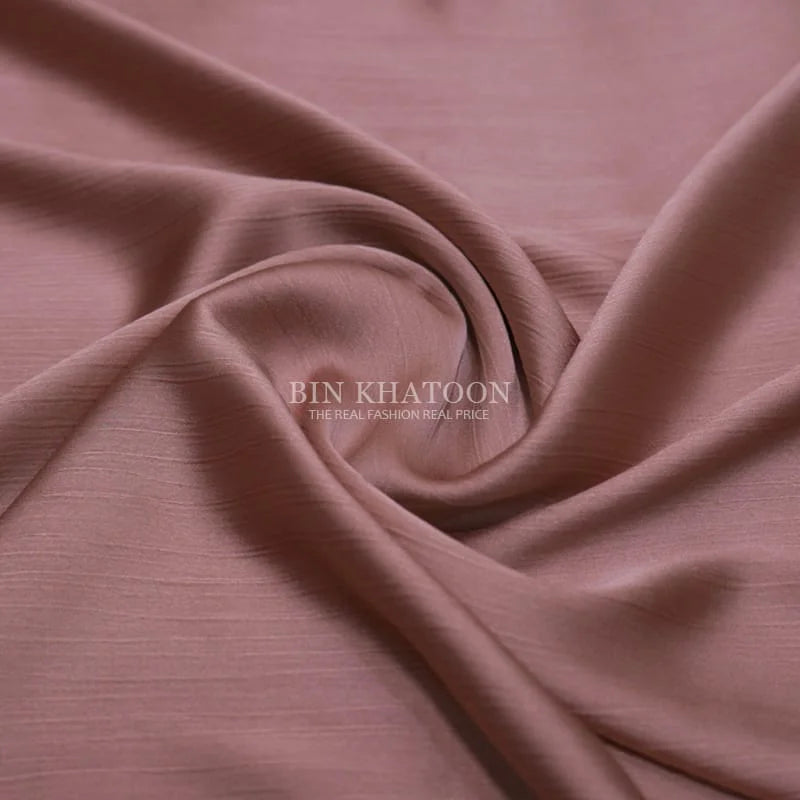 Crinkle Silk Hijab Rose Gold