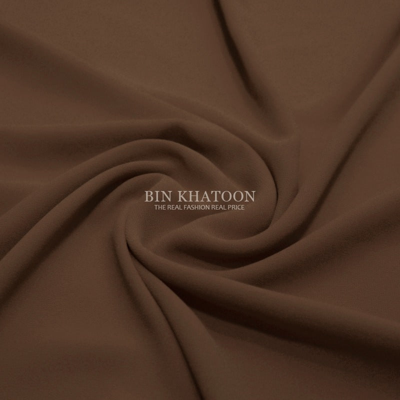 Premium Georgette Hijab in Light Brown