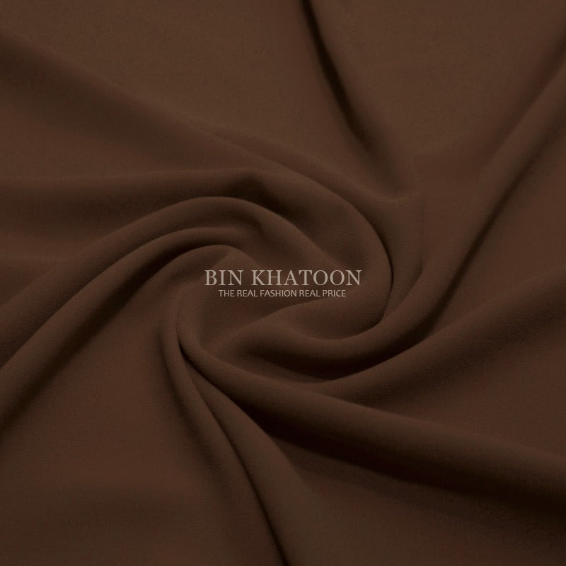 Premium Georgette Hijab in Coco Brown