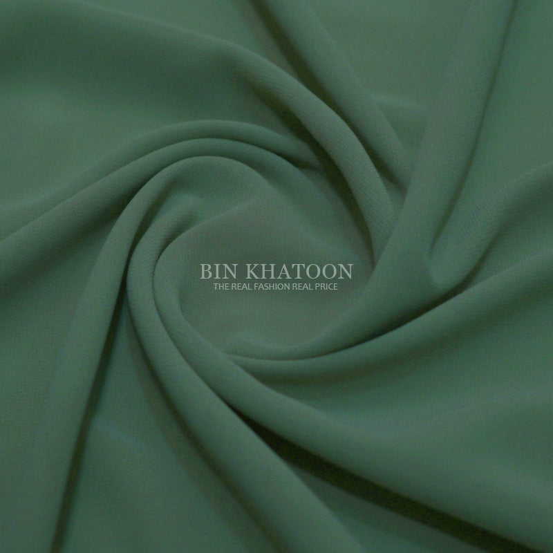 Premium Georgette Hijab in Spring Green
