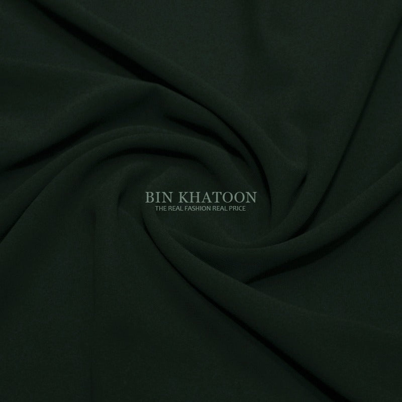 Premium Georgette Hijab in Bottle Green