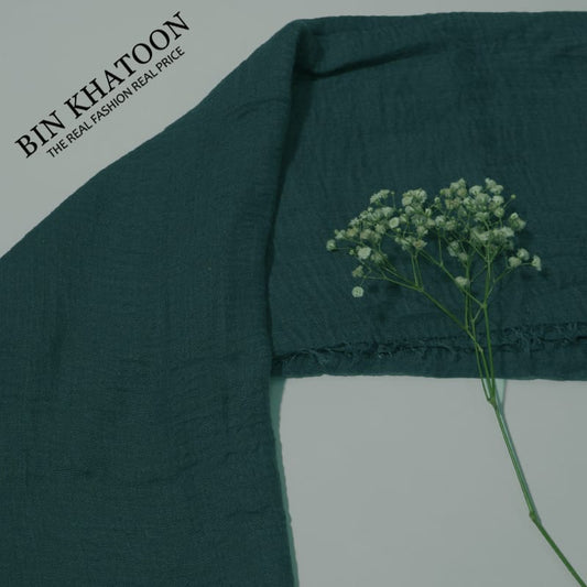 Crimps Bottle Green Hijab