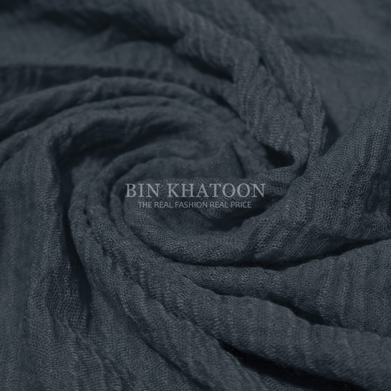 Crimps Gray Hijab