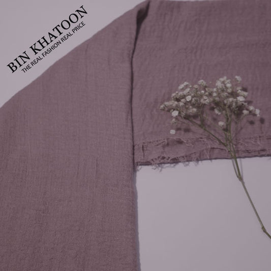 Crimps Light Purple Hijab