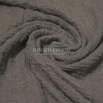 Crimps Charcoal Hijab