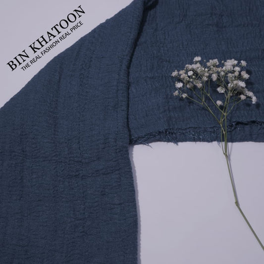 Crimps Navy Blue Hijab