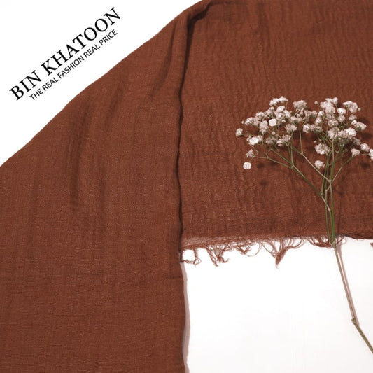 Crimps Light Brown Hijab