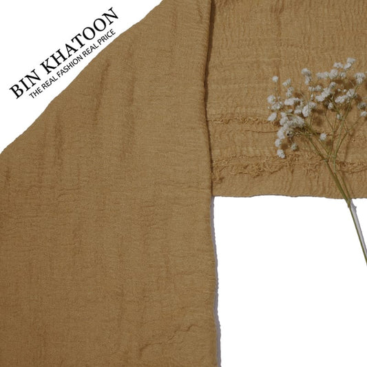 Crimps Light Yellow Hijab