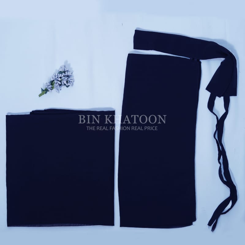 Matching Hijab & Saudi Niqab Set Navy blue