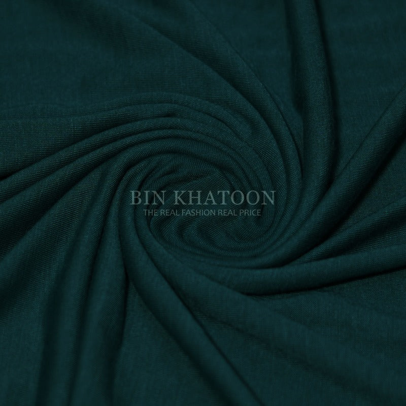 Plain Jersey Hijab - Bottle Green