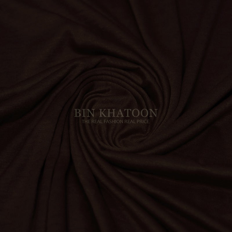 Plain Jersey Hijab - Brown