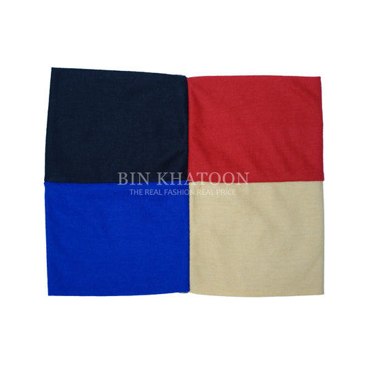 4 in 1 Hijab Cap (Black,Red,RoyalBlue,Skin)