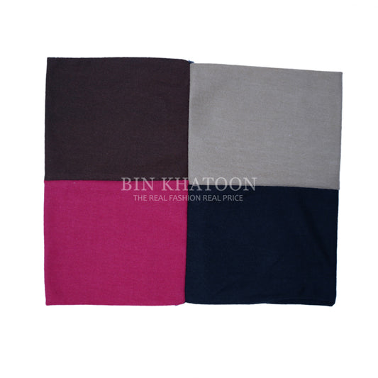 4 in 1 Hijab Cap (Brown,Coffee,DarkPink,Black)