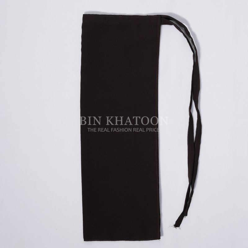 Tie Back Niqab Dark Brown