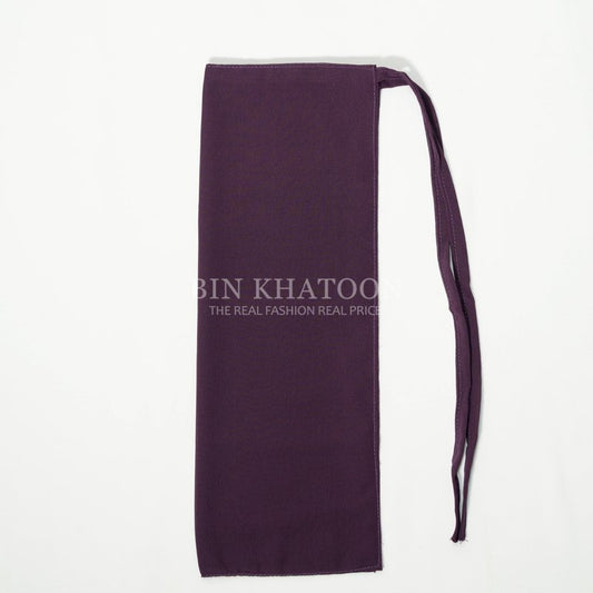 Tie Back Niqab Dark Purple