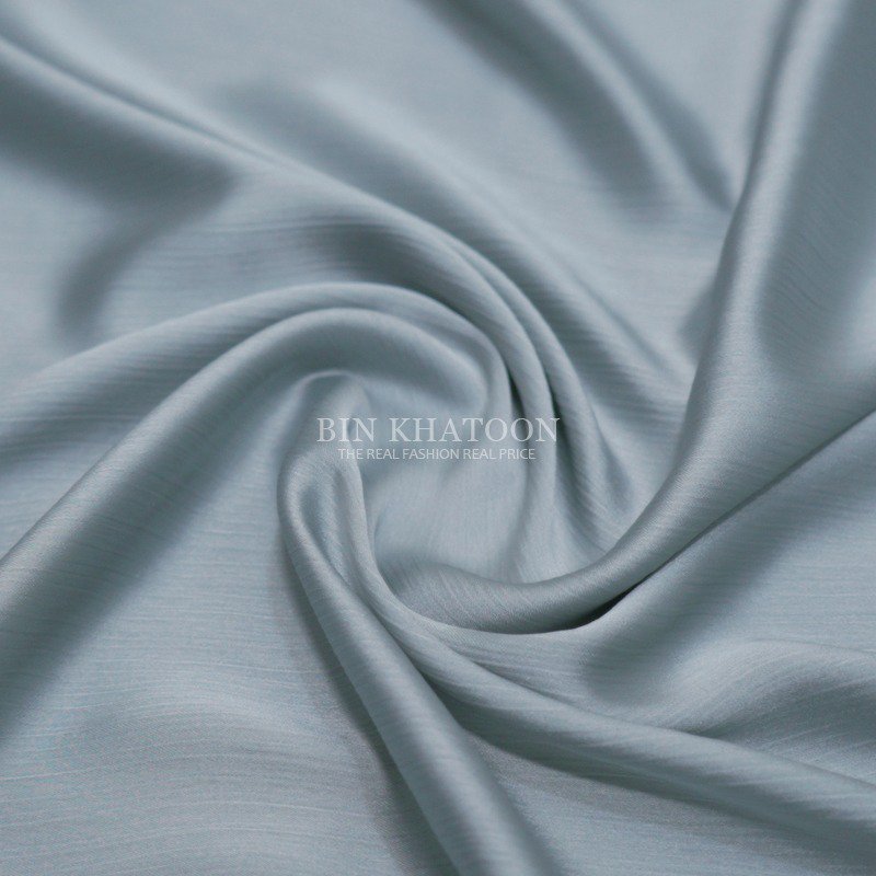 Crinkle Silk Hijab Silver