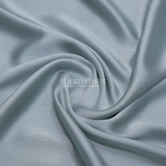 Crinkle Silk Hijab Silver