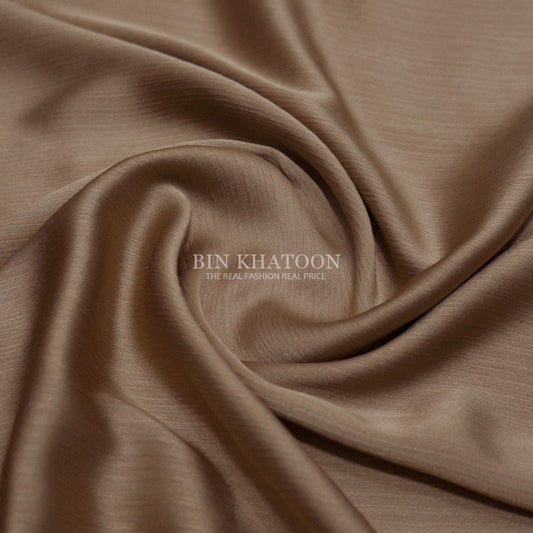 Crinkle Silk Hijab Dull Golden