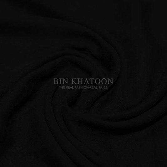Crumpled Lawn Hijab Black