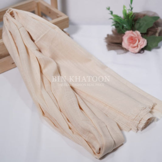 Premium Turkish Lawn Apricot Hijab