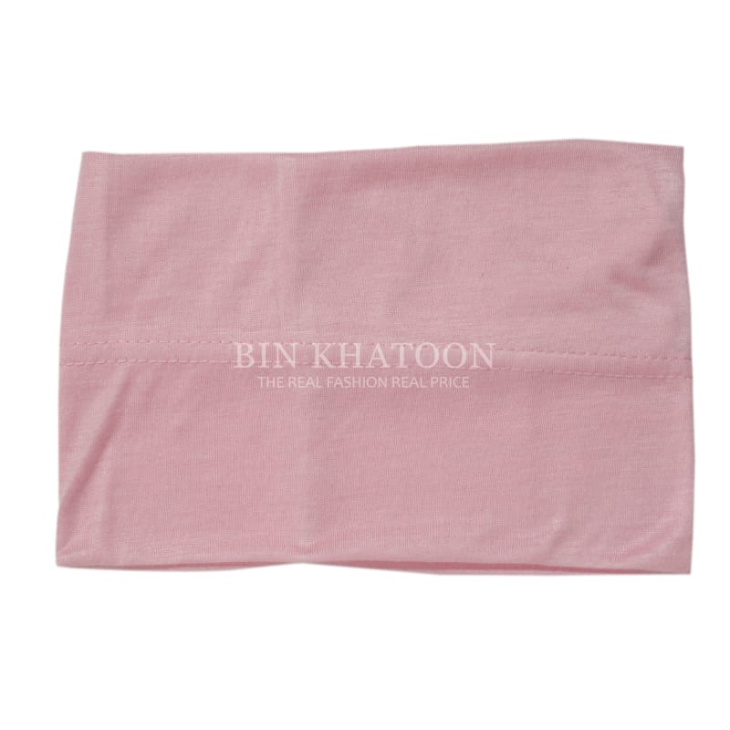 Tube Band Cap for Hijab Baby Pink