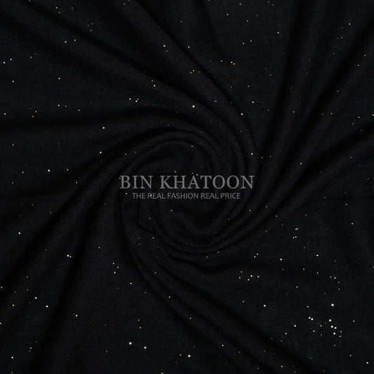 Glitter Lawn Black Hijab