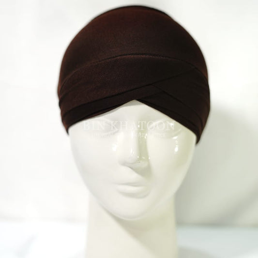 Criss Cross Cap Brown