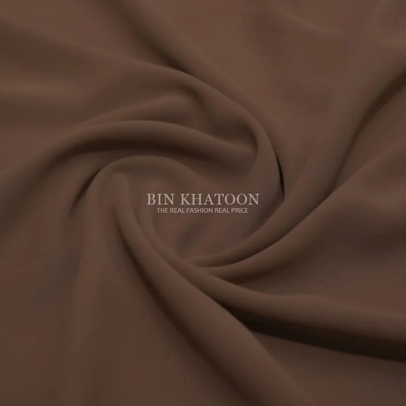 Premium Georgette Hijab in Camel