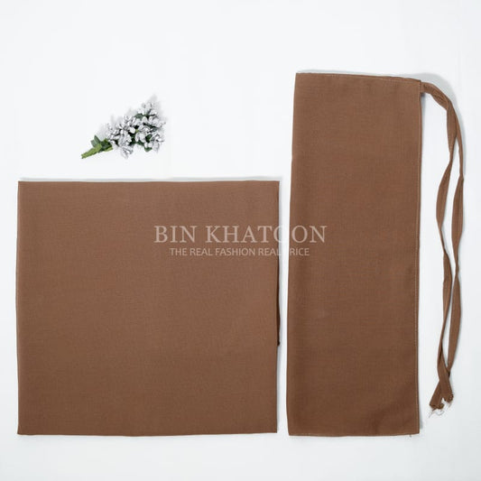 Georgette Hijab and Niqab set Coco Brown