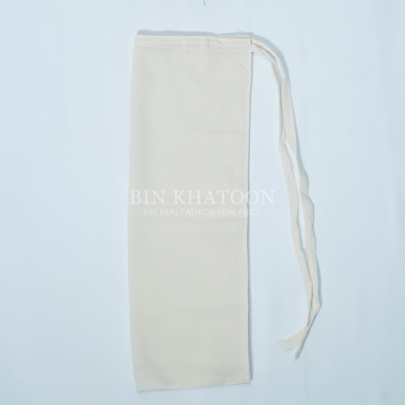 Tie Back Niqab Cream White
