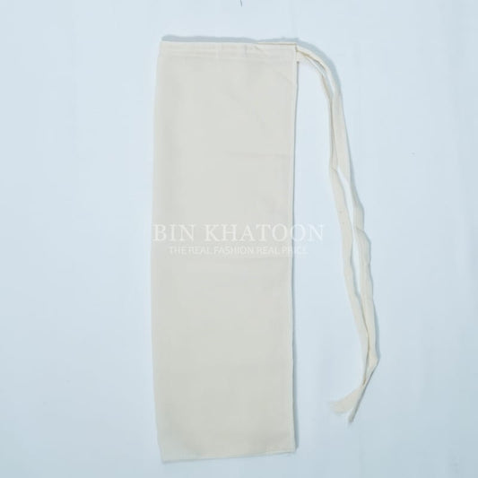 Tie Back Niqab Cream White