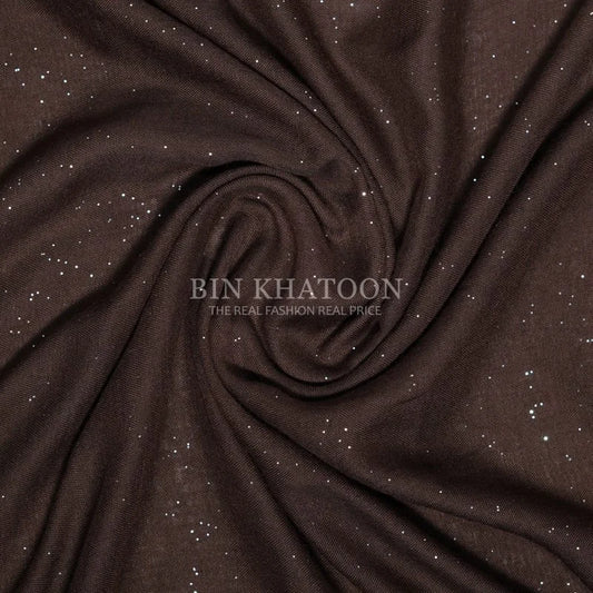 Glitter Lawn Dark Brown Hijab