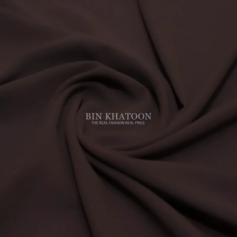 Premium Georgette Hijab in Dark Brown