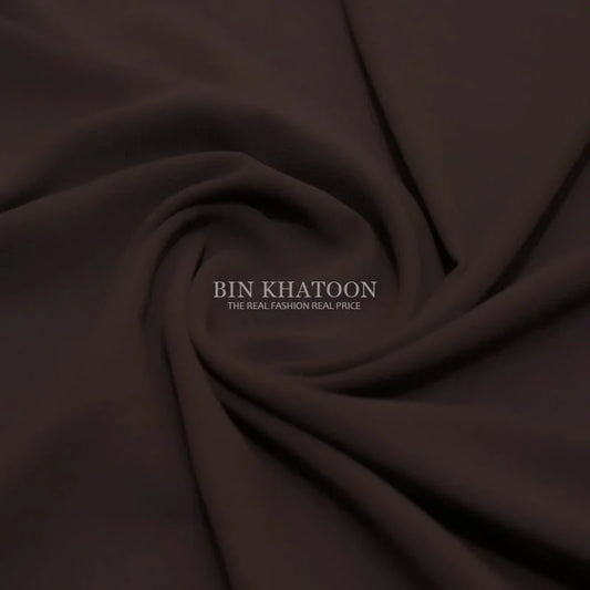 Premium Georgette Hijab in Dark Brown