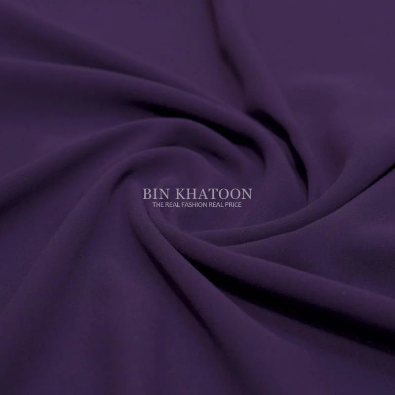 Premium Georgette Hijab in Dark Purple