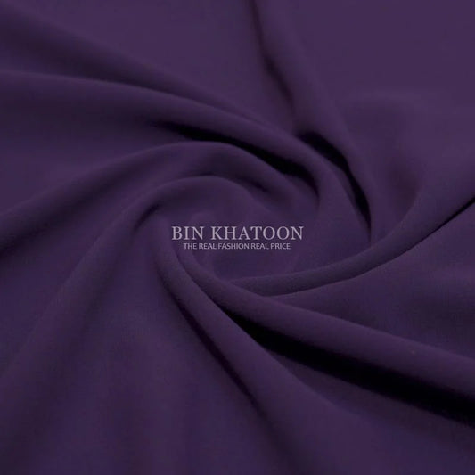 Premium Georgette Hijab in Dark Purple