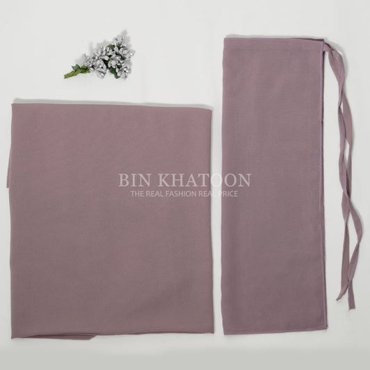 Georgette Hijab and Niqab Set Light Muted Purple