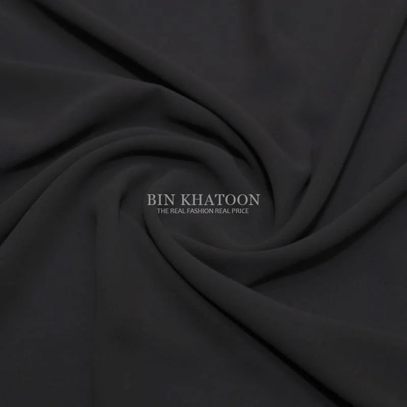 Premium Georgette Hijab in Dark Grey
