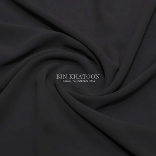 Premium Georgette Hijab in Dark Grey